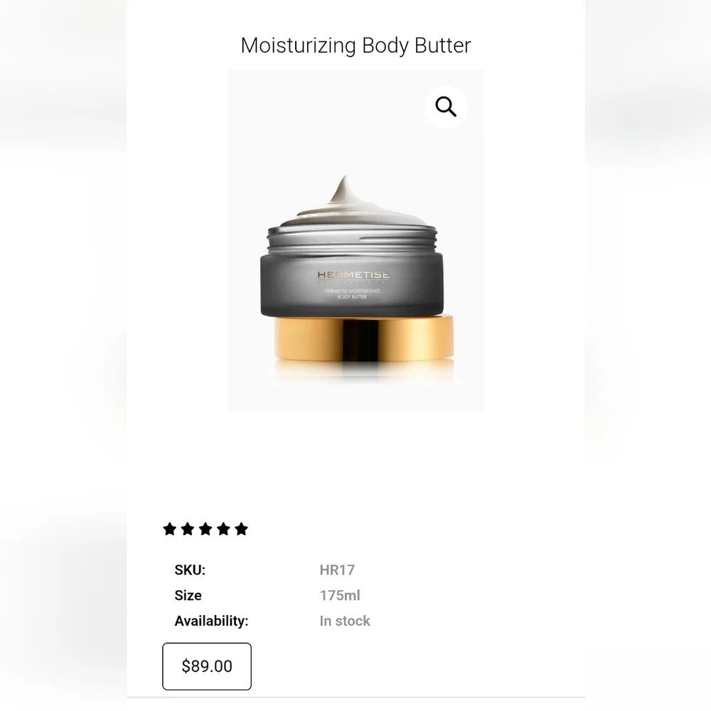 NEW-Hermetise Body Butter - Picture 2 of 3